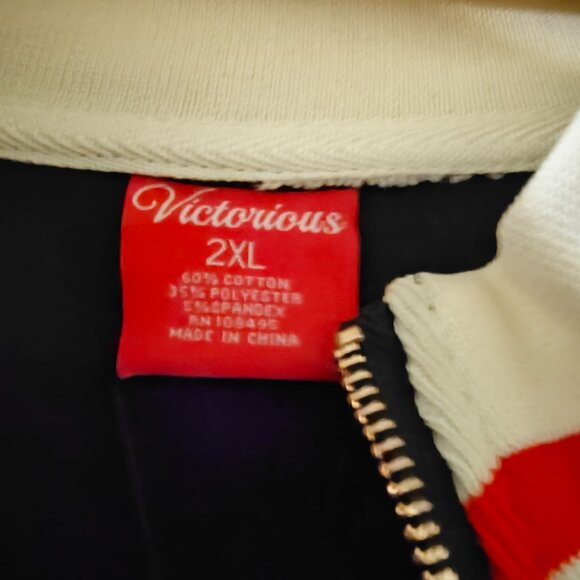 Victorious Black and Cream Womens Track Suit - Picture 6 of 9